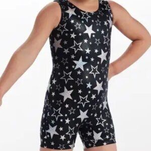 Kids Star Print Biketard ML8411 Weissman Dancewear NEW